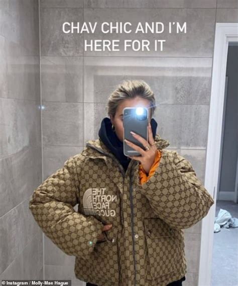 gucci north face jacket molly mae|Love Island's Molly.